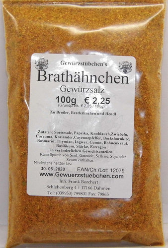 Brathähnchen Gewürzsalz (100g)