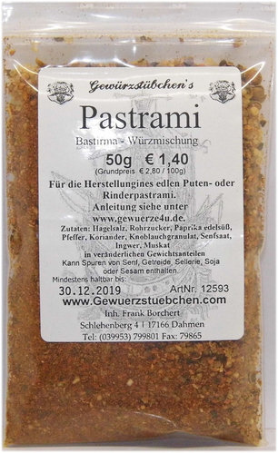 Pastrami (Bastirma) (50g)