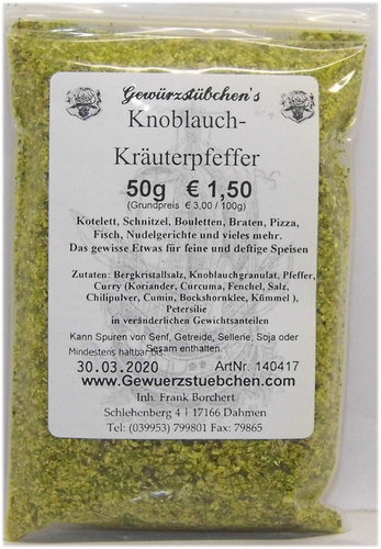 Kräuter-Knoblauch-Pfeffer (50g-1000g)