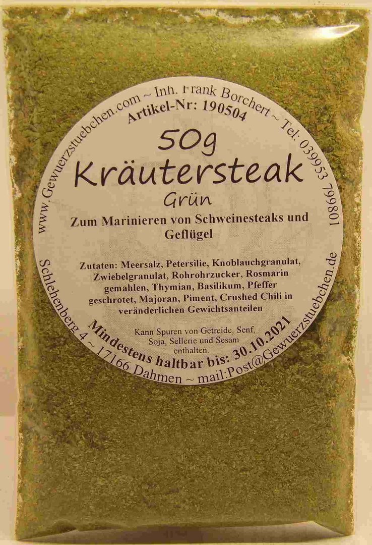 Kräutersteak Grün