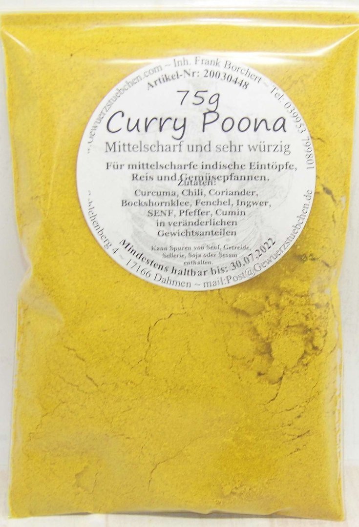 Curry Poona (75g) mittelscharf