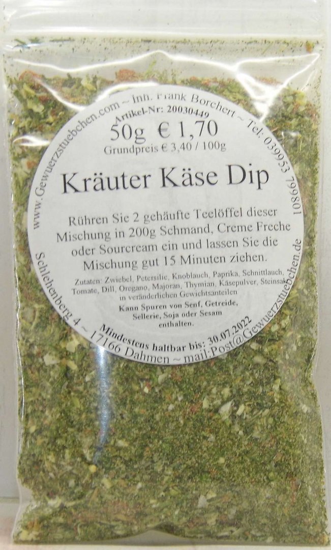 Kräuter-Käse-Dip (50g)