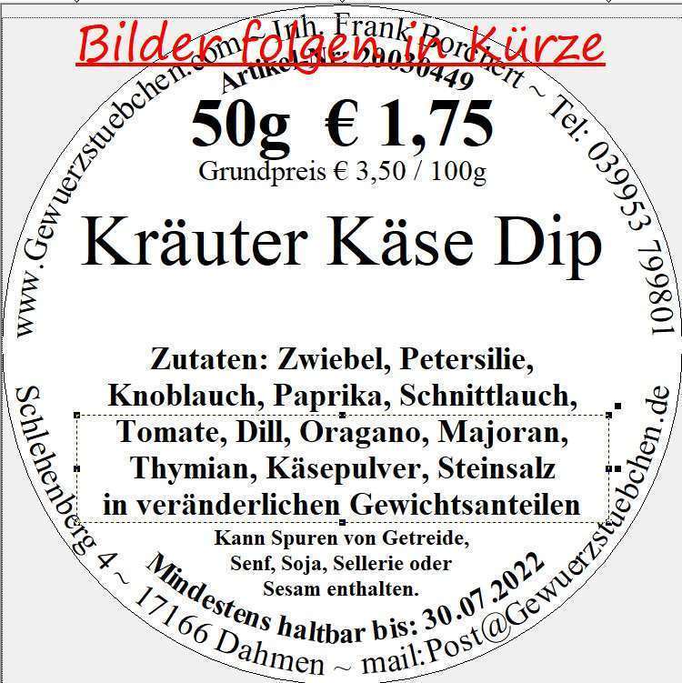 Kräuter-Käse-Dip (50g)